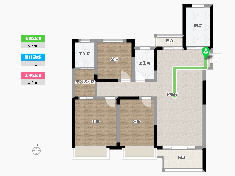 湖南省-衡阳市-高新未来城·文创谷-100.00-户型库-动静线