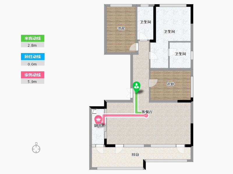 重庆-重庆市-龙兴国际生态新城-121.41-户型库-动静线