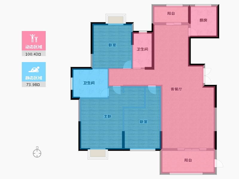 湖南省-长沙市-博林云栖-159.37-户型库-动静分区