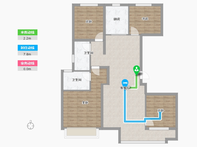 山东省-青岛市-金茂智慧国际城-108.00-户型库-动静线