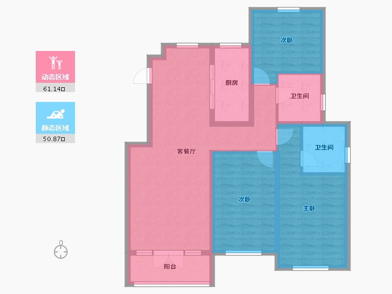 山东省-青岛市-新兴中心城-100.01-户型库-动静分区