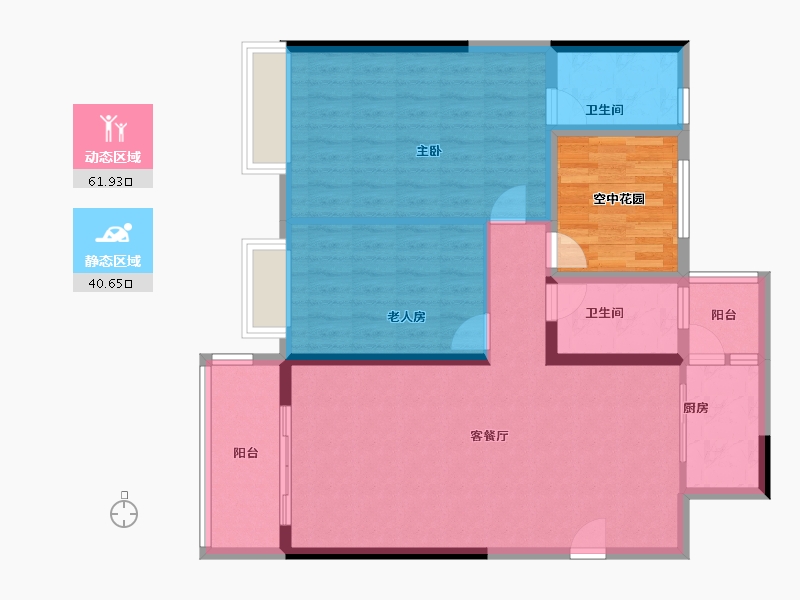 广东省-江门市-印象海伦湾-100.60-户型库-动静分区