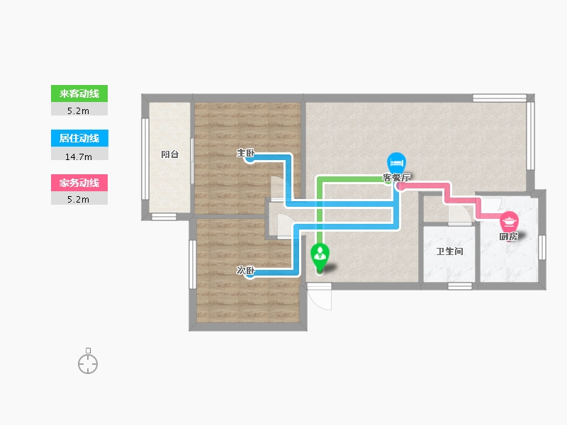 四川省-成都市-高升桥南街3号院-68.00-户型库-动静线