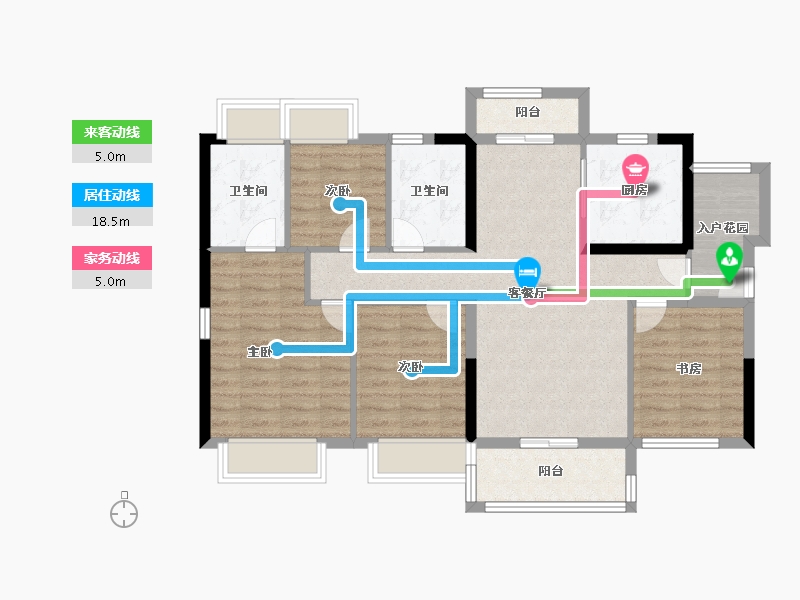 河南省-鹤壁市-融创御府-92.80-户型库-动静线