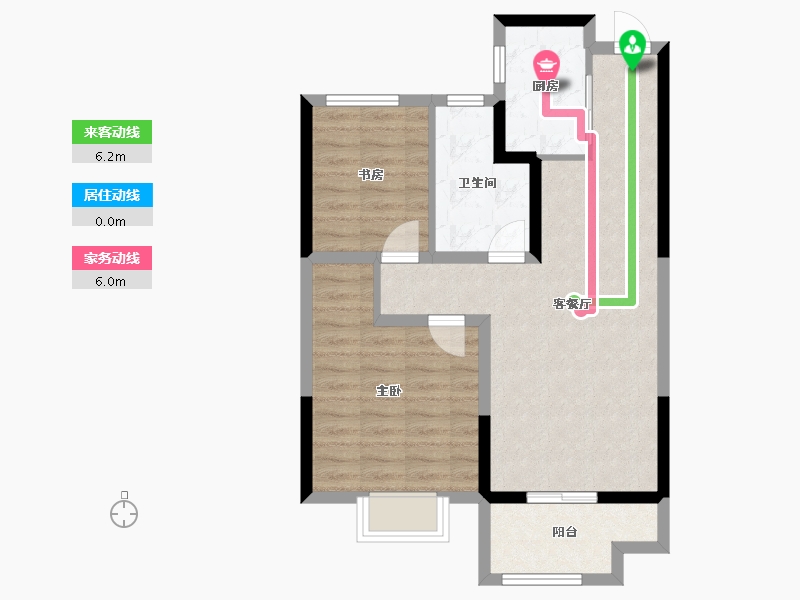 江苏省-徐州市-心怡小镇-68.31-户型库-动静线