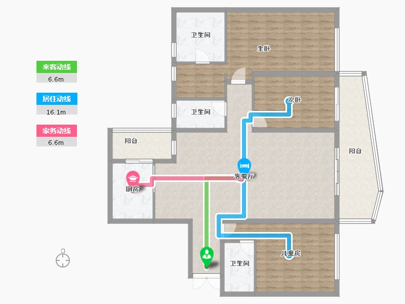 重庆-重庆市-鸿鸥誉峰168-152.50-户型库-动静线