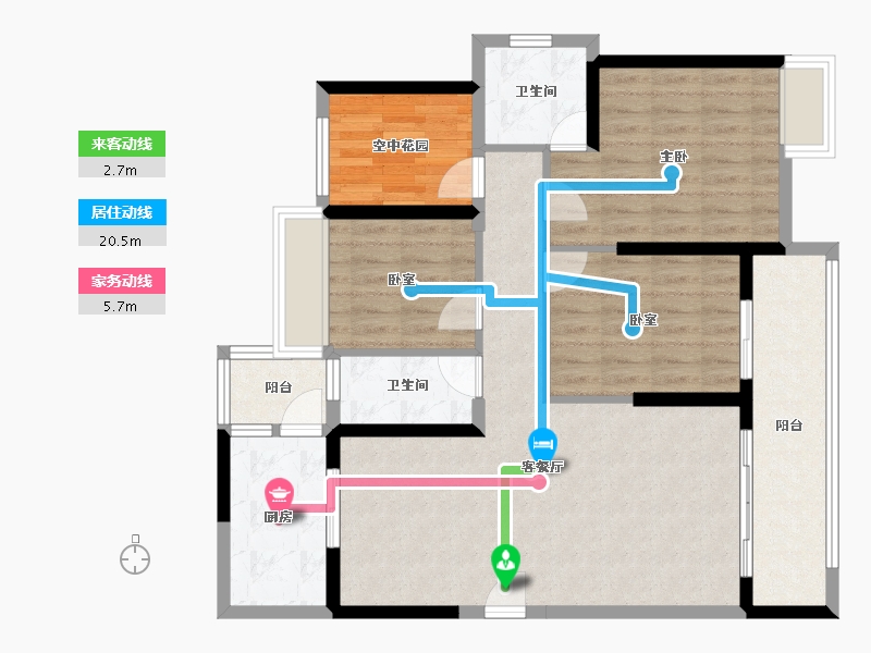 广东省-江门市-印象海伦湾-97.75-户型库-动静线