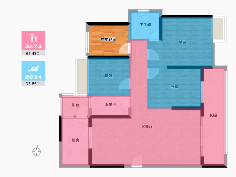 广东省-江门市-印象海伦湾-97.75-户型库-动静分区