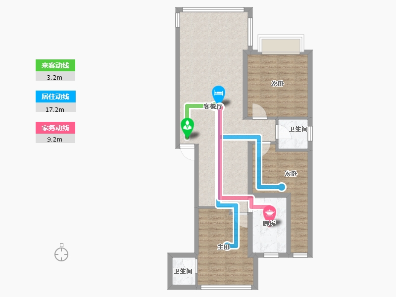 福建省-厦门市-和宁里1-5号楼-110.00-户型库-动静线