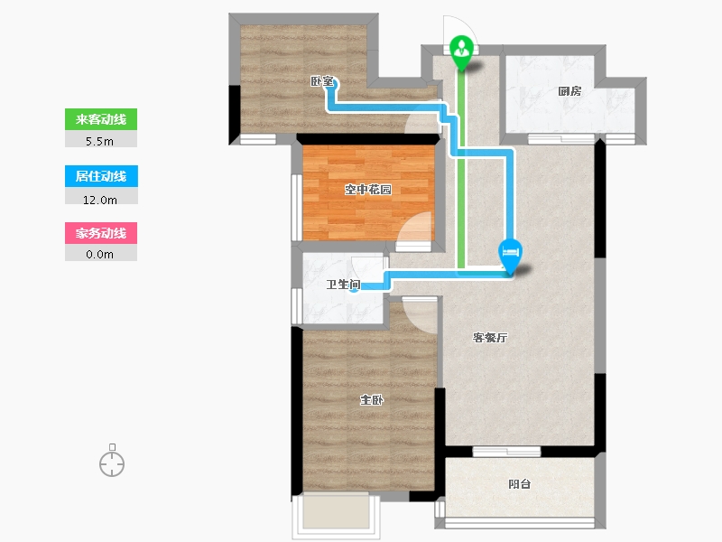 广东省-江门市-印象海伦湾-66.69-户型库-动静线