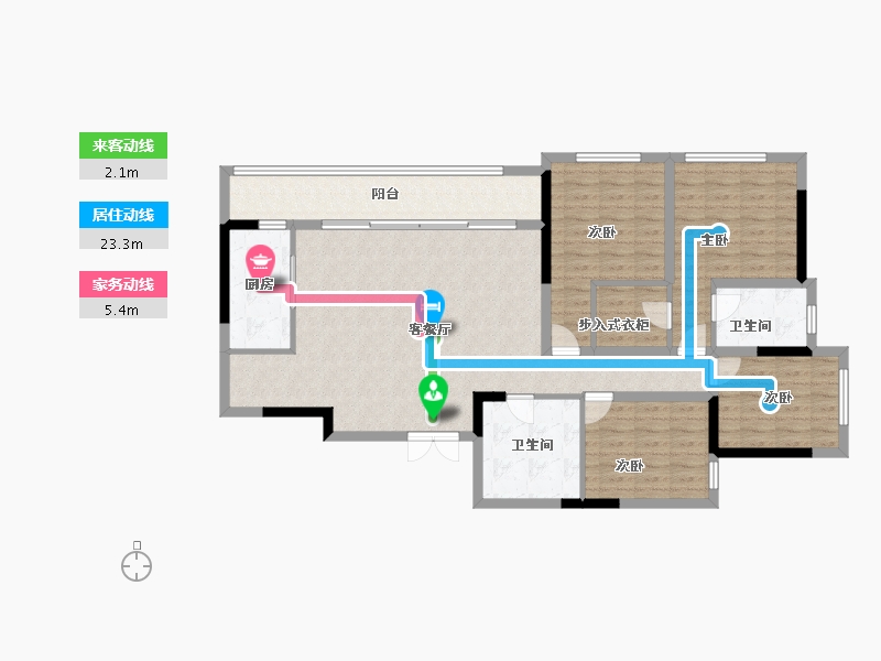 重庆-重庆市-印江州-116.00-户型库-动静线