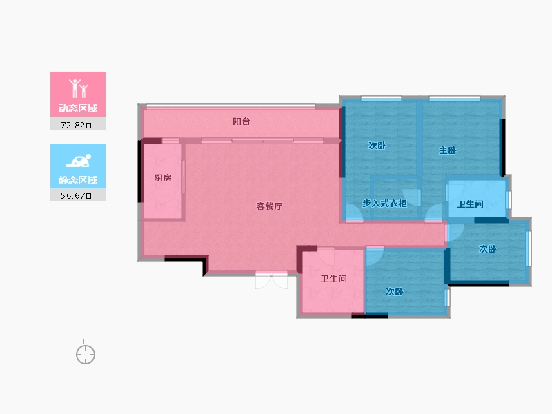 重庆-重庆市-印江州-116.00-户型库-动静分区