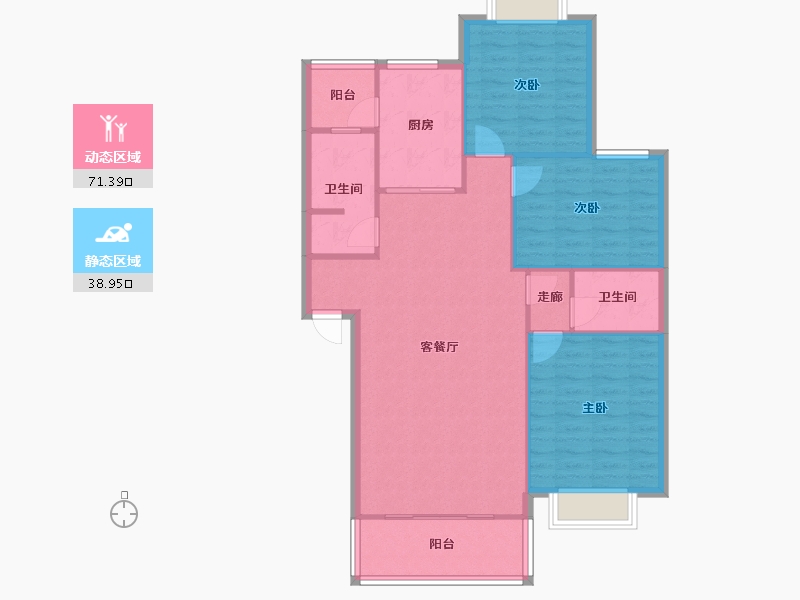 四川省-成都市-星河名居-98.90-户型库-动静分区