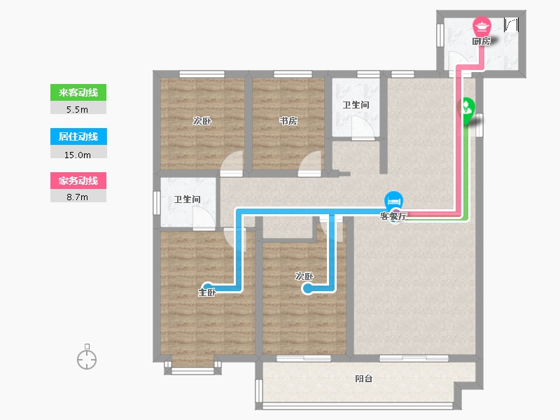 江苏省-连云港市-福居·新天地-112.00-户型库-动静线