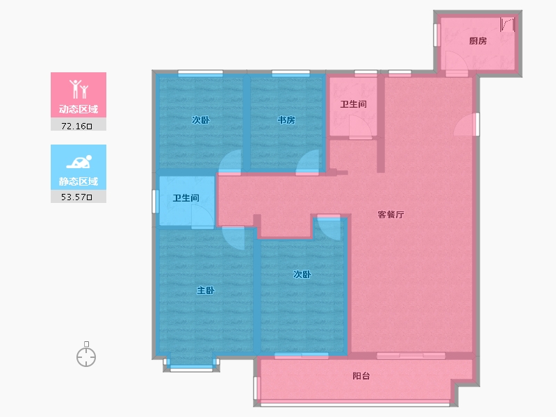 江苏省-连云港市-福居·新天地-112.00-户型库-动静分区