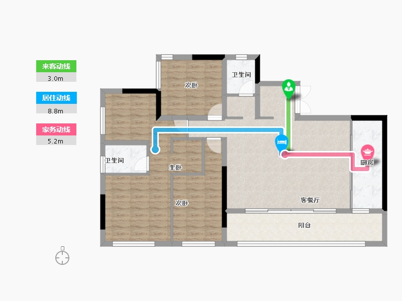 重庆-重庆市-印江州-108.00-户型库-动静线