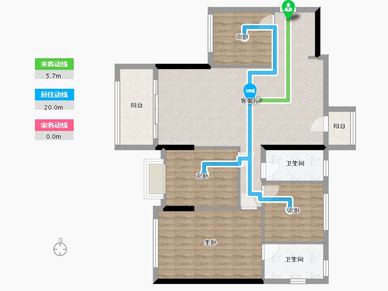 广东省-湛江市-御景鸿庭-100.00-户型库-动静线