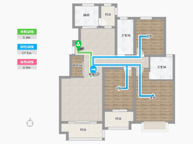 山东省-青岛市-裕东新府-112.01-户型库-动静线