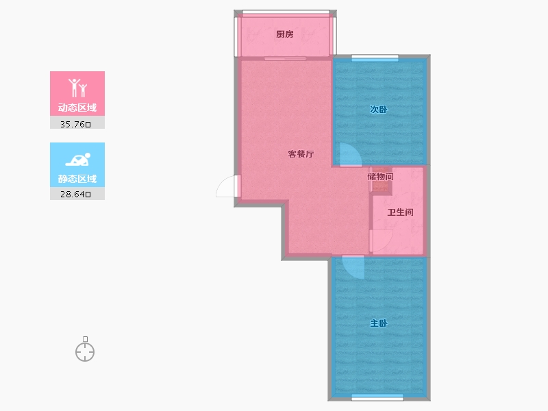 天津-天津市-团结北里-60.00-户型库-动静分区