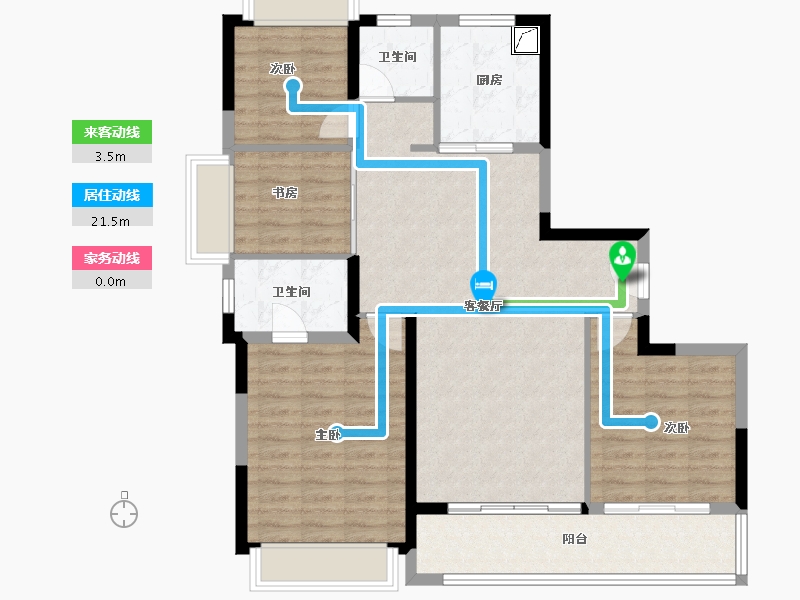 江苏省-无锡市-和玺-101.44-户型库-动静线