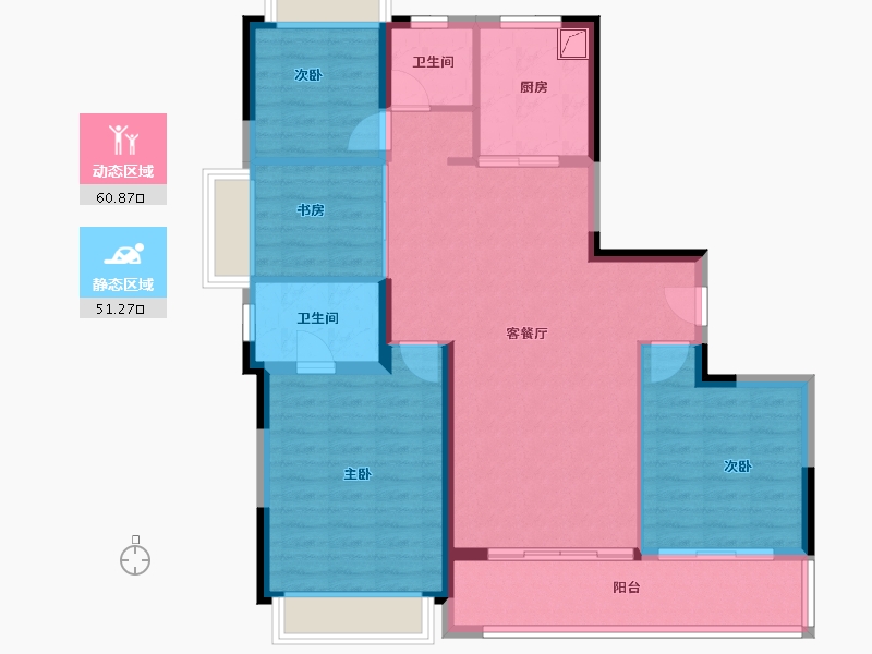 江苏省-无锡市-和玺-101.44-户型库-动静分区