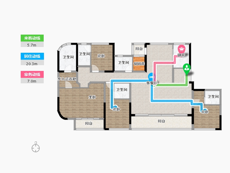 浙江省-温州市-瑞安紫金堡-192.76-户型库-动静线