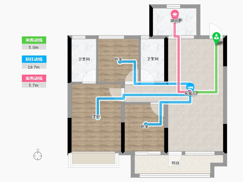 山东省-青岛市-高实城-88.00-户型库-动静线