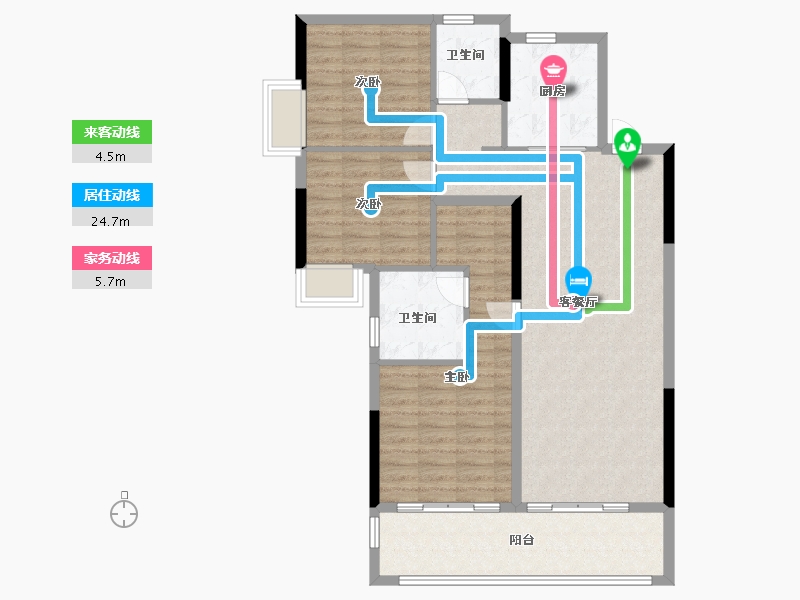 浙江省-金华市-永康一方万达广场-100.00-户型库-动静线