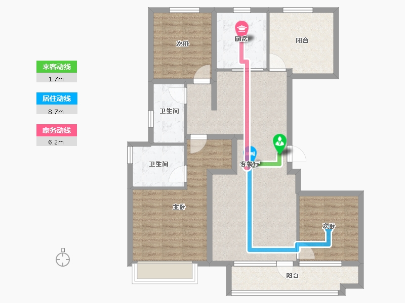 山东省-青岛市-金茂智慧国际城-100.05-户型库-动静线