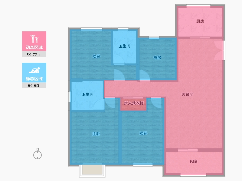 江苏省-徐州市-悦景华府-113.56-户型库-动静分区