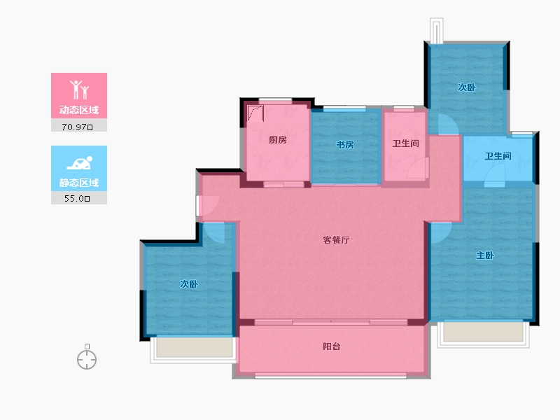 江苏省-无锡市-和玺-114.00-户型库-动静分区