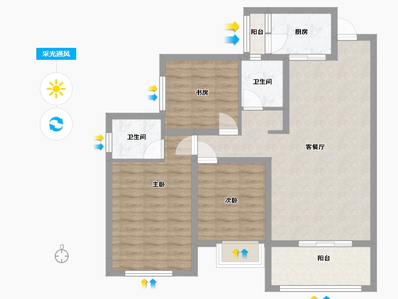 四川省-自贡市-远达盛景-100.00-户型库-采光通风