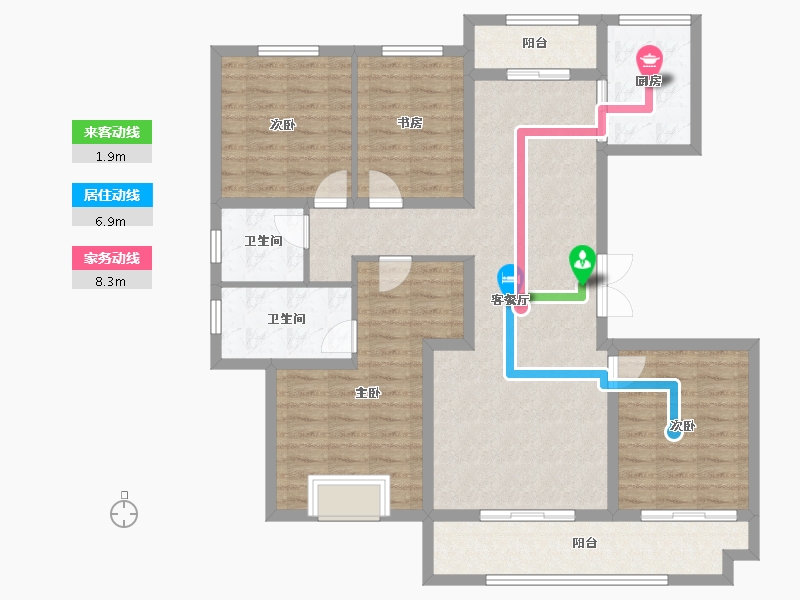 江苏省-徐州市-悦景华府-118.41-户型库-动静线