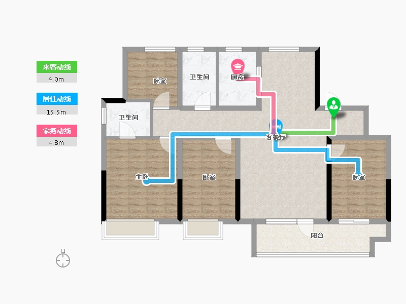 山东省-青岛市-高实城-114.40-户型库-动静线