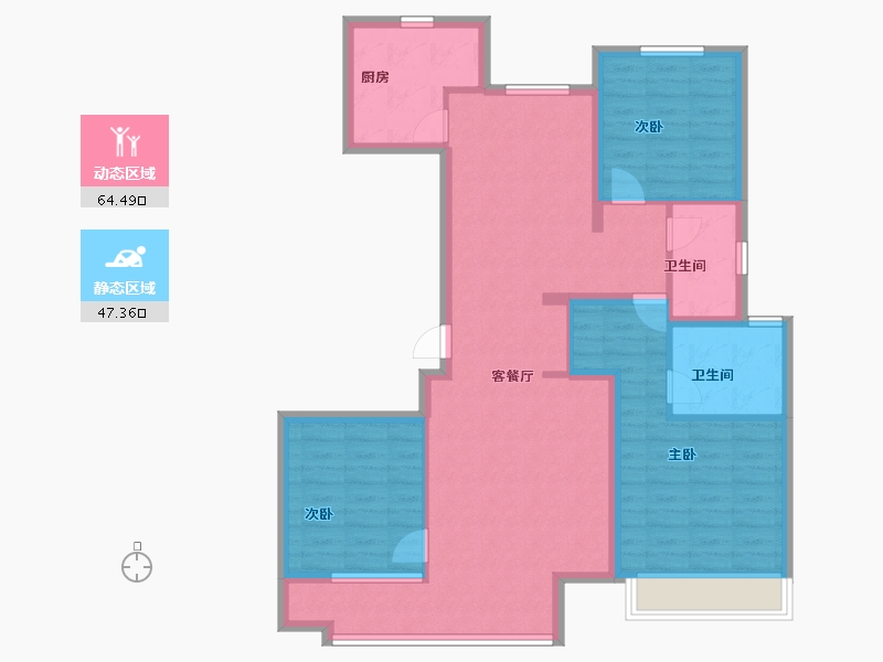 山东省-青岛市-金茂智慧国际城-100.00-户型库-动静分区