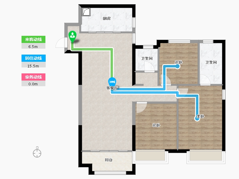 陕西省-西安市-保利熙岸林语-100.00-户型库-动静线