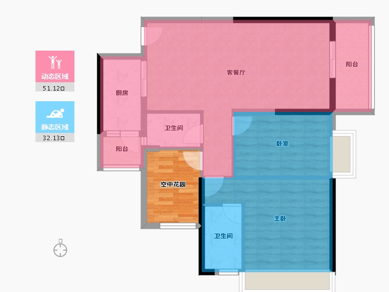 广东省-江门市-印象海伦湾-81.32-户型库-动静分区