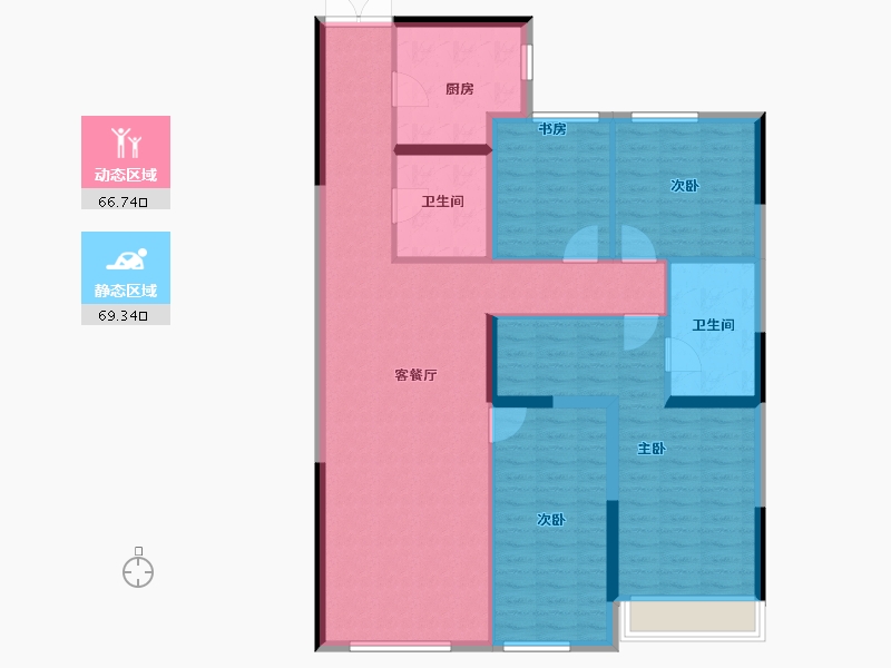 山东省-青岛市-京华海悦-123.40-户型库-动静分区