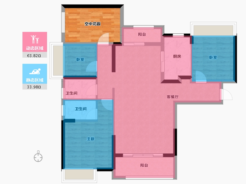 广东省-江门市-印象海伦湾-97.18-户型库-动静分区