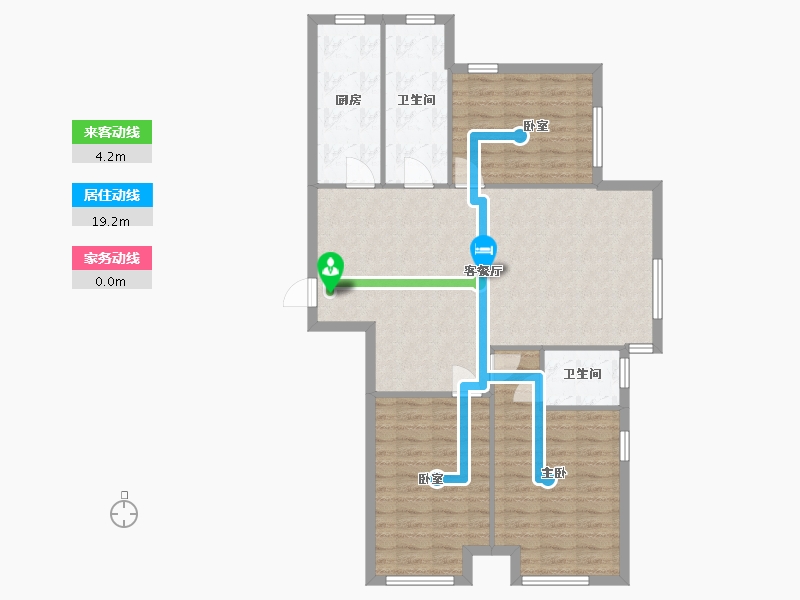 河北省-廊坊市-林荫大道-104.00-户型库-动静线