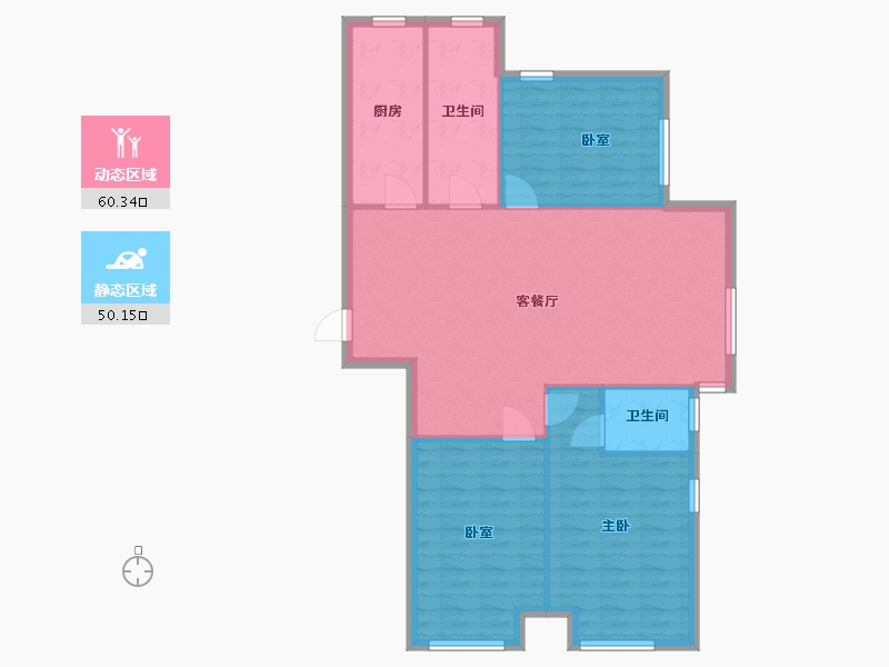 河北省-廊坊市-林荫大道-104.00-户型库-动静分区