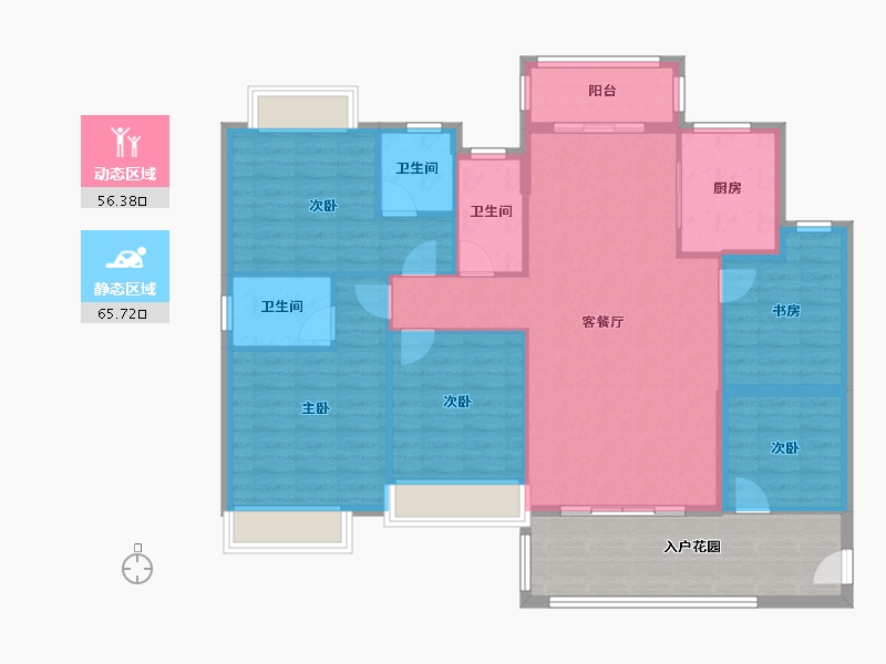 广东省-汕尾市-天悦-142.00-户型库-动静分区