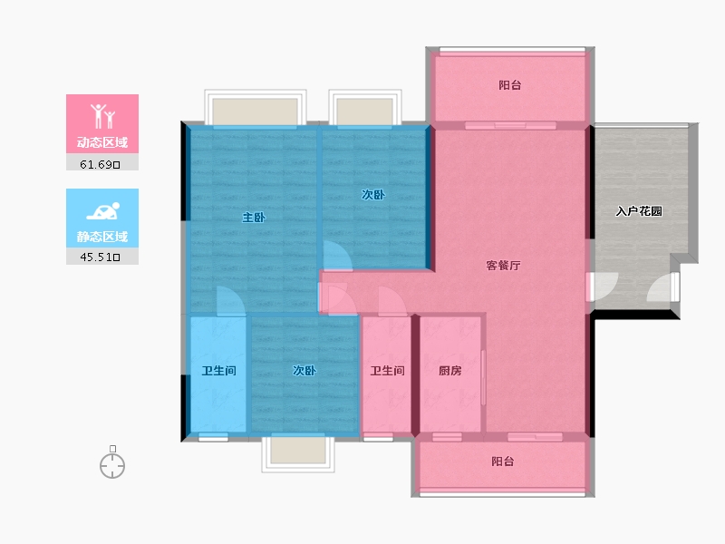 广东省-河源市-胜业豪庭-120.00-户型库-动静分区