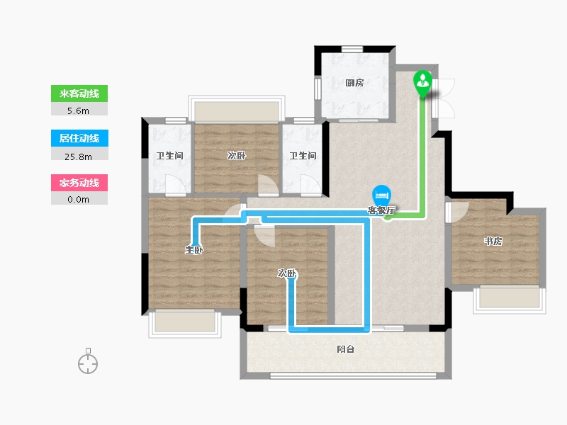 广西壮族自治区-桂林市-桂林融创文旅城-116.00-户型库-动静线