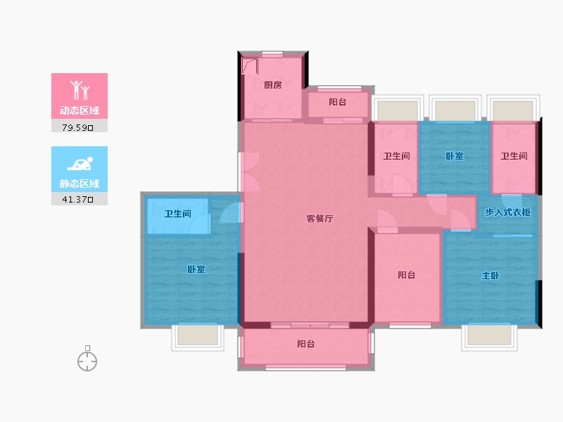 广东省-江门市-江门华发四季-109.42-户型库-动静分区