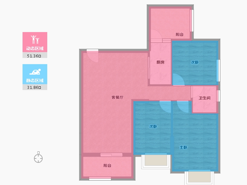 广西壮族自治区-南宁市-272地质队-77.00-户型库-动静分区