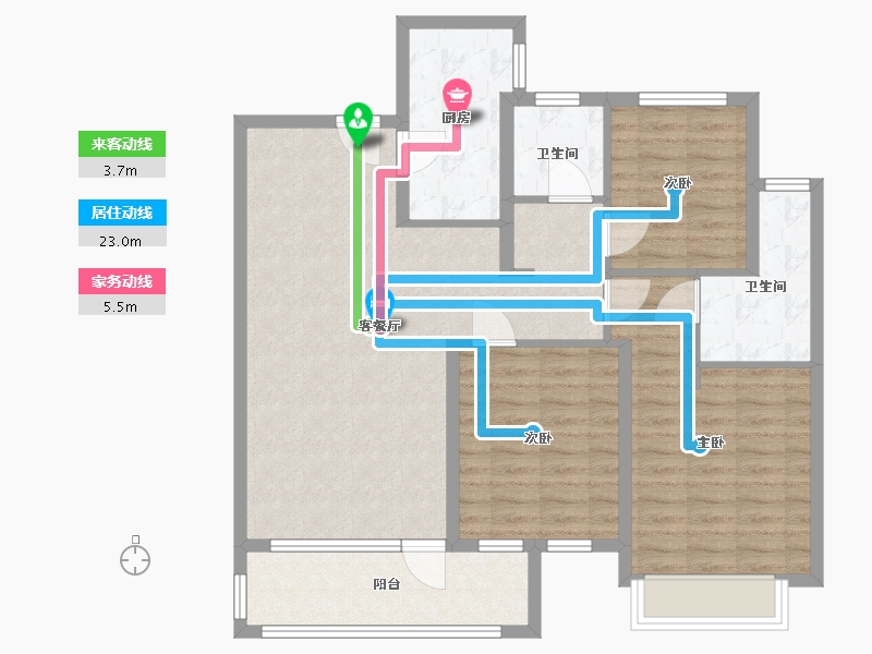 山东省-菏泽市-中璟·珑璟湾-98.00-户型库-动静线