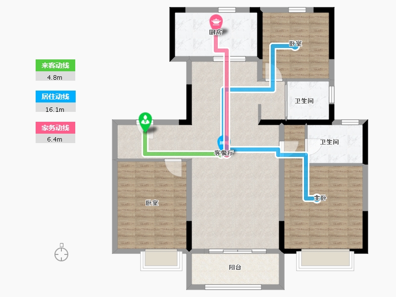 河北省-保定市-碧桂园-1.00-户型库-动静线