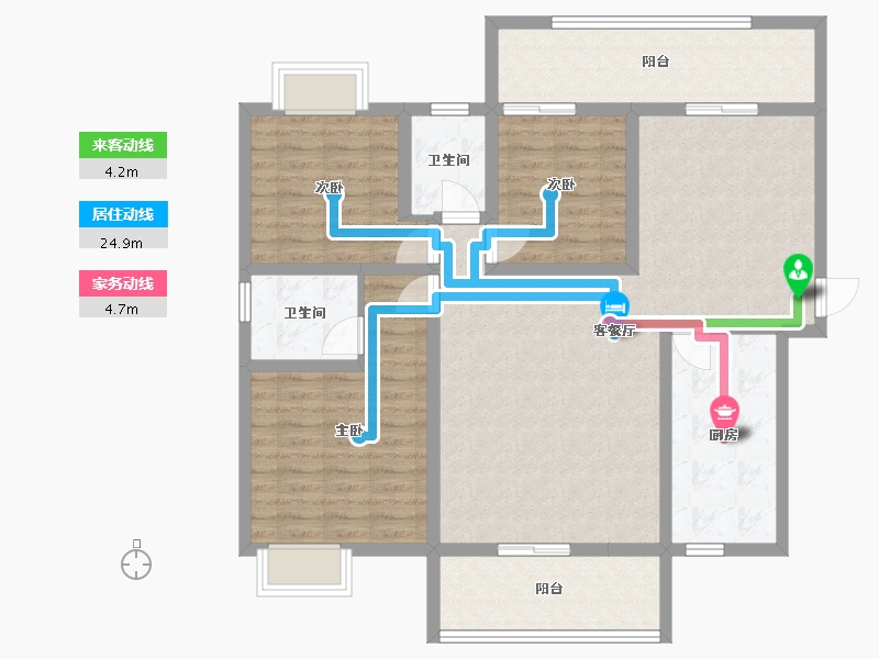 湖南省-郴州市-耀华金都汇-1116.00-户型库-动静线