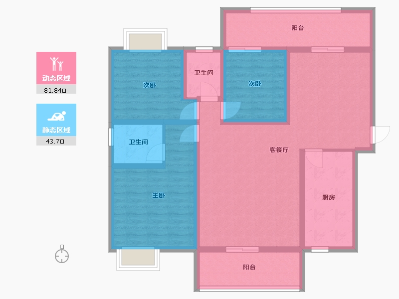 湖南省-郴州市-耀华金都汇-1116.00-户型库-动静分区